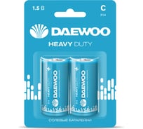 Батарейка Солевой элемент питания DAEWOO C/R14 1.5В Heavy Duty BL-2 (уп.2шт) 5029422