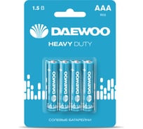 Батарейка Солевой элемент питания DAEWOO AAA/R03 1.5В Heavy Duty BL-4 (уп.4шт) 5029361