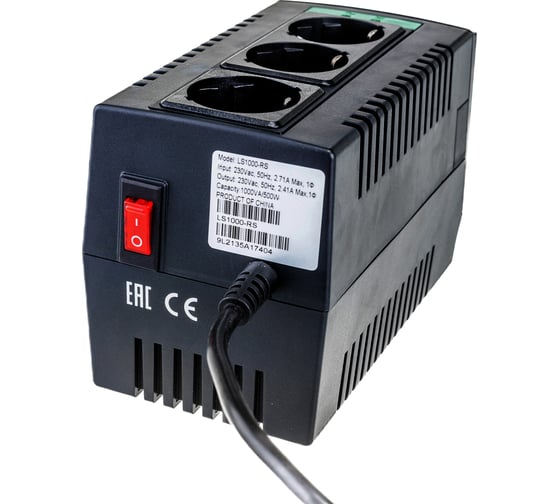Автоматический регулятор напряжения APC Line-R 1000VA , Automatic Voltage Regulator, 3 Schuko LS1000-RS