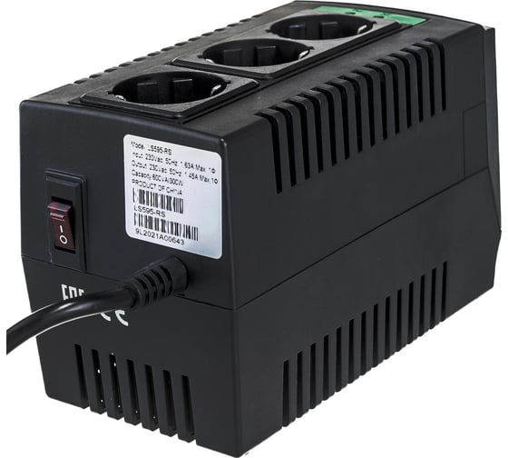 Автоматический регулятор напряжения APC Line-R 600VA, Automatic Voltage Regulator, 3 Schuko LS595-RS