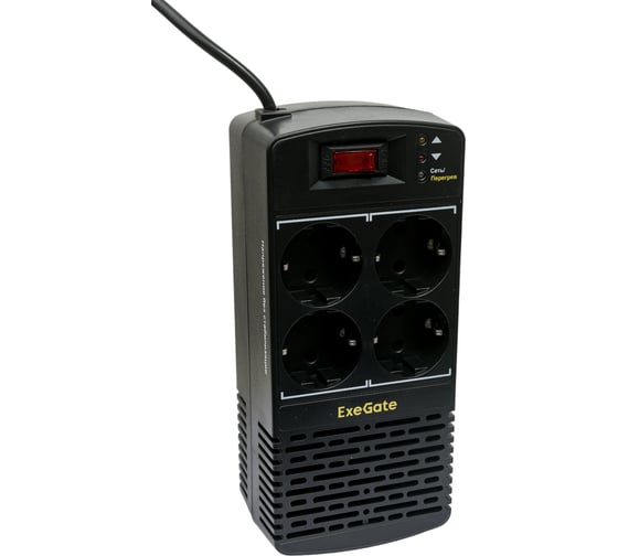 Стабилизатор ExeGate Power AD5000-800 800VA/400W, диапазон 150-280В, 4 евророзетки 285938