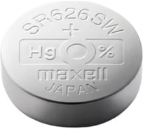 Серебряно-цинковая батарейка Maxell SR- 626SW 377 1PC 0% Hg 18292000