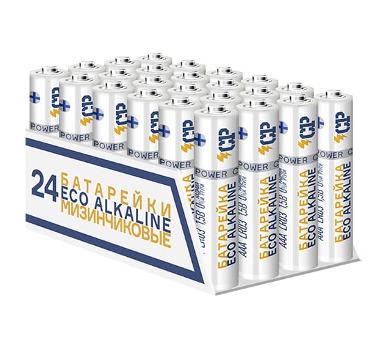 Алкалиновый элемент питания СР СР AAA/LR03 (уп.24шт) 1.5В белый 5016347