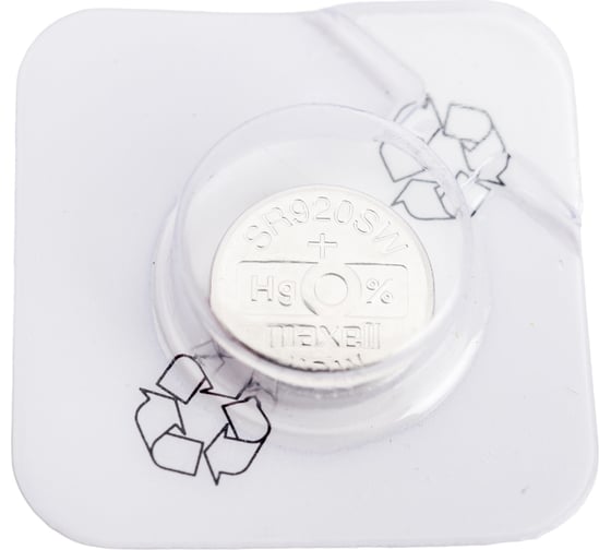 Серебряно-цинковая батарейка Maxell SR- 920SW 371 1PC 0% Hg 18290100