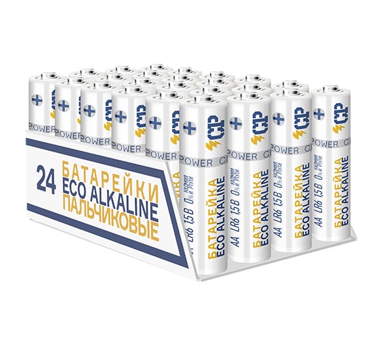 Алкалиновый элемент питания СР СР AA/LR6 (уп.24шт) 1.5В белый 5016309