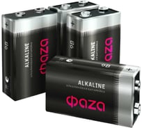 Элемент питания ФАZА алкалиновый 6LR61 Крона 9V Alkaline Pack-4 (пленка 4шт) 5030602