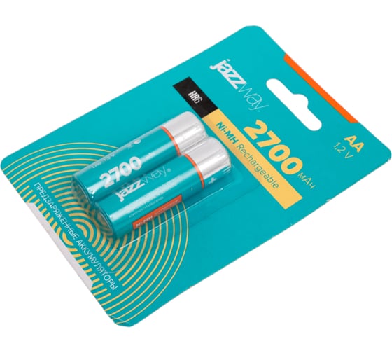 Аккумулятор Jazzway Jаzzway AA/HR6 2700мА.ч NI-MH BL-2 предзаряженный (блистер 2шт) 5007840