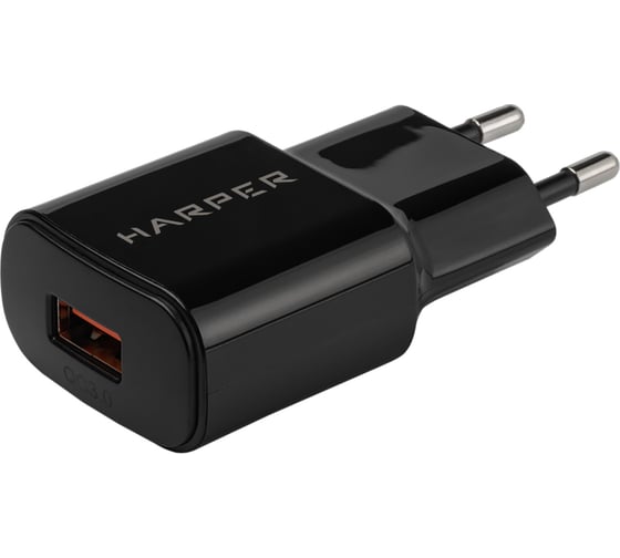 Сетевое зарядное устройство HARPER WCH-8833 Black QC3.0 H00002168