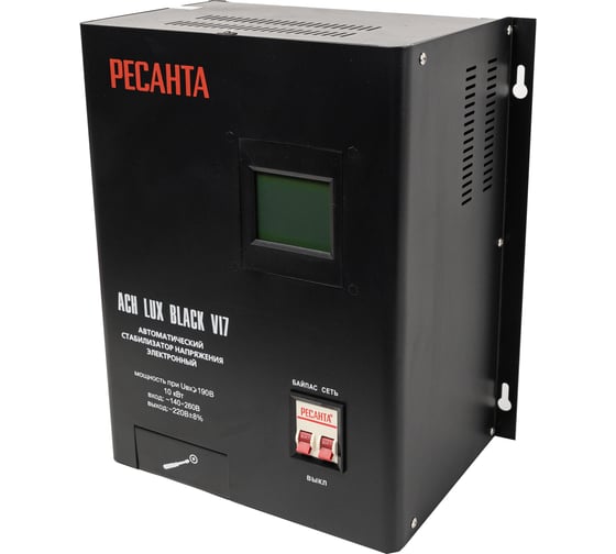 Стабилизатор Ресанта АСН LUX BLACK VI7 900/63/6/73