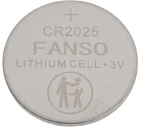 Батарея FANSO диоксид марганцевая (Li-MnO2), CR2025 3420507