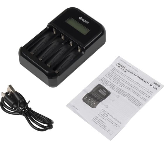 Зарядное устройство ФАZА CND-4IS-16 4 х АА/ААА, ЖК дисплей, питание разъем USB TYPE-C 5057487