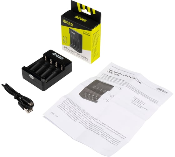Зарядное устройство ФАZА CND-4-03 4 х АА/ААА, питание разъем USB TYPE-C 5048713