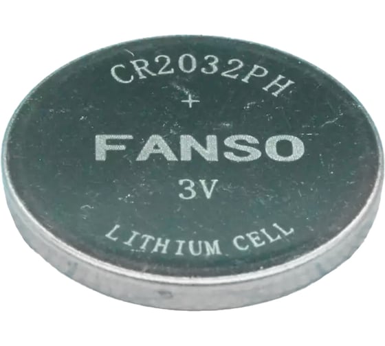 Батарея FANSO диоксид марганцевая (Li-MnO2), CR2032PH 3384081