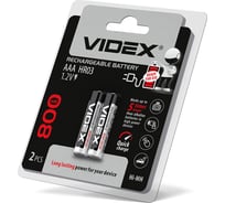 Аккумулятор Videx HR03/AAA 800mAh 2BL LSD, низкий саморазряд VID-HR03-800LSD 16824919