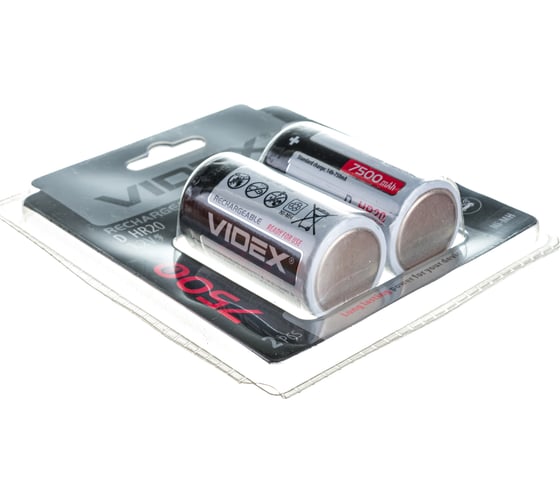 Аккумулятор Videx HR20/D 7500mAh 2BL LSD, низкий саморазряд VID-HR20/D-7500