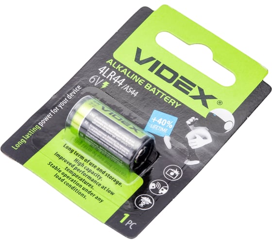 Элемент питания 4LR44 Videx 1BL, 6.0V VID-4LR44