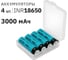 Li-Ion аккумулятор ФАZА 18650 3000мАч 3.7В без платы с защитой Box-4 5059863 3