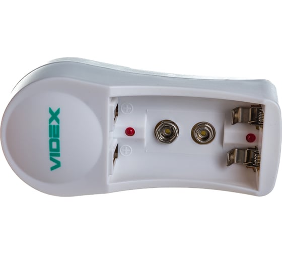 Зарядное устройство Videx VCH-N201 пустое, 1-2 х AA, AAA, 9V