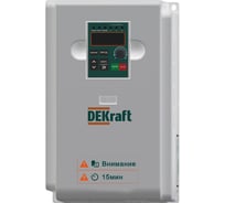 Преобразователь частоты DEKraft DEKV060, 5.5/7.5 кВт, 3 фазы, 380 В DEKV060G5R5P7R5T4B