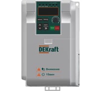 Преобразователь частоты DEKraft DEKV060, 2.2./3.7 кВт, 3 фазы, 380 В DEKV060G2R2P3R7T4B