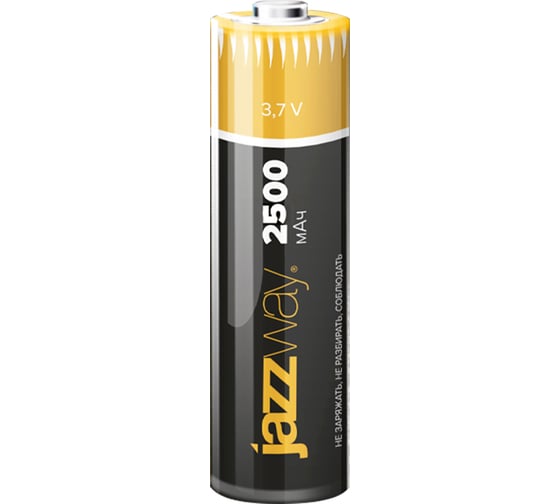 Аккумулятор Jazzway 18650 3.7В Li-Ion 2500 мАч с защитой BL-1 (блистер 1шт) 5059849