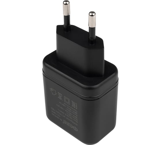 Сетевое зарядное устройство/адаптер ФАZА PA-20AС-bk черный, 20Вт, 1xUSB-A, 1xType-C 5048799