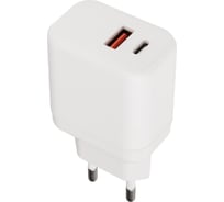 Сетевое зарядное устройство/адаптер ФАZА PA-20AС-wh белый, 20Вт, 1xUSB-A, 1xType-C 5048805