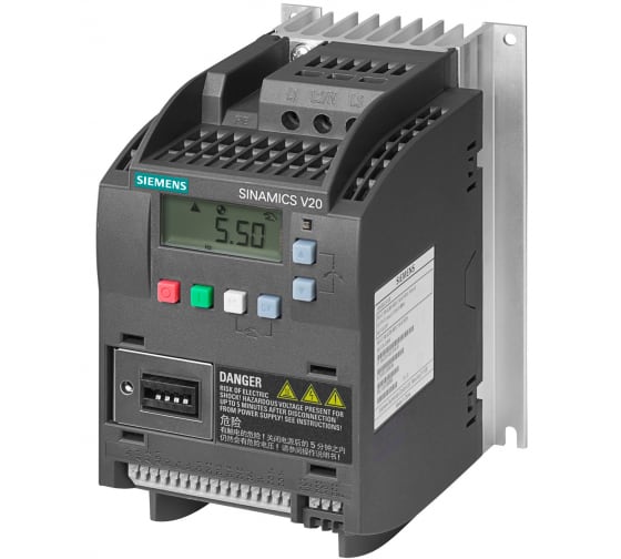 Частотный преобразователь Siemens SINAMICS V20 6SL3210-5BE21-5CV0 1