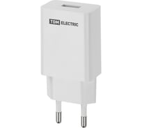 Сетевое зарядное устройство TDM ELECTRIC СЗУ 5, Quick Charge 3.0, 3 А, 1 USB, белый, TDM SQ1810-0003