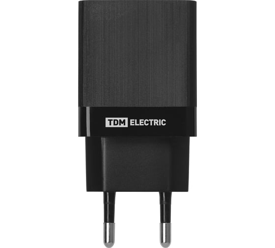 Сетевое зарядное устройство TDM ELECTRIC СЗУ 8, Quick Charge 3.0, 3 А, 2 USB, черный, TDM SQ1810-0006