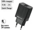 Сетевое зарядное устройство TDM ELECTRIC СЗУ 8, Quick Charge 3.0, 3 А, 2 USB, черный, TDM SQ1810-0006 2