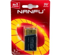 Батарейка NANFU 9V, 1шт. 6LR61 1B