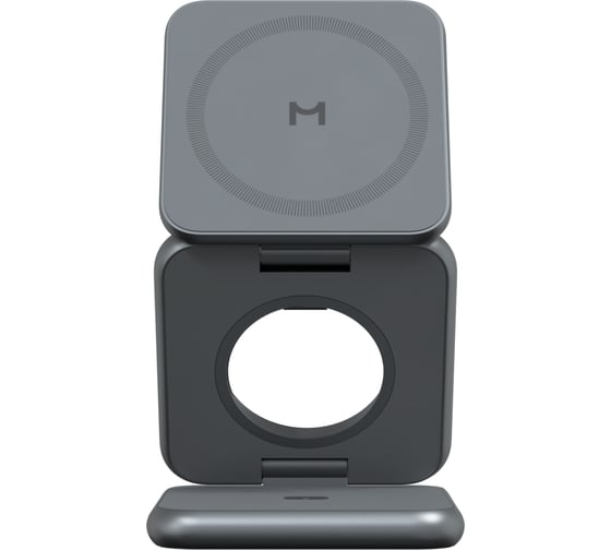 Складное беспроводное зарядное устройство MAGSSORY Fold Pro 3 в 1, с магнитами, совместимое с Qi2, полночь WCH063m
