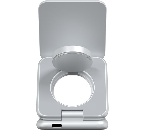 Складное беспроводное зарядное устройство MAGSSORY Fold Pro 3 в 1, с магнитами, совместимое с Qi2, серебро WCH063s