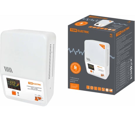 Стабилизатор напряжения TDM ELECTRIC ССР1-1-8 кВА электронный настенный SQ1201-0027