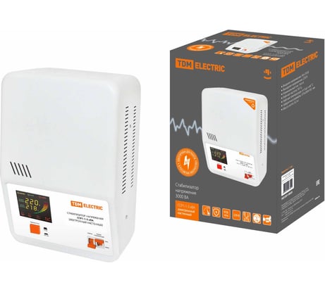 Стабилизатор напряжения TDM ELECTRIC ССР1-1-3 кВА электронный настенный SQ1201-0025