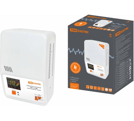 Стабилизатор напряжения TDM ELECTRIC ССР1-1-12 кВА электронный настенный SQ1201-0029