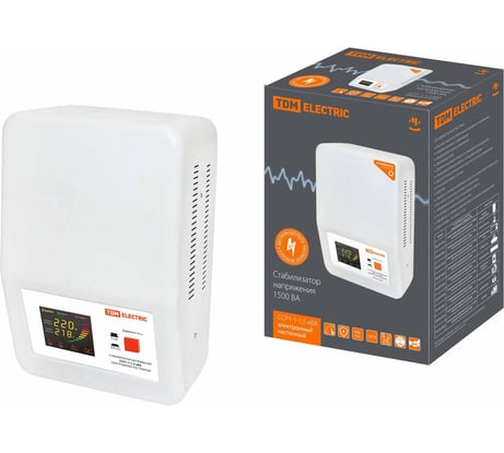 Стабилизатор напряжения TDM ELECTRIC ССР1-1-1,5 кВА электронный настенный SQ1201-0023