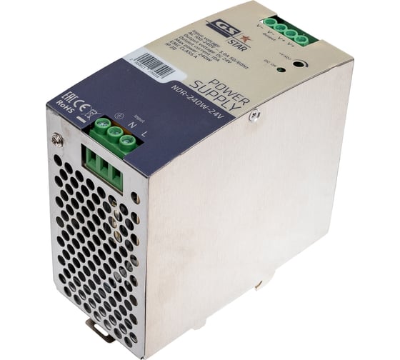 Блок питания на DIN-рейку GS Star NDR-240w-24v 3417