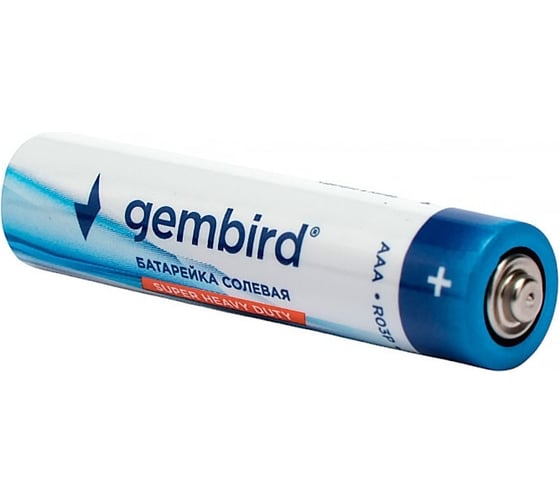 Батарейки Gembird солевые, тип AAA, 12шт, пленка, GB-R03P-12F