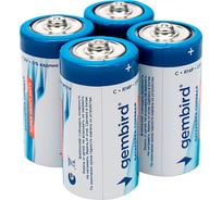 Батарейки Gembird солевые, тип С(R14P), 4шт, коробка, GB-R14P-4B