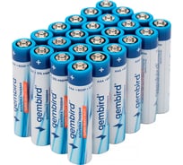 Батарейки Gembird солевые, тип AAA, 24шт, коробка, GB-R03P-24B