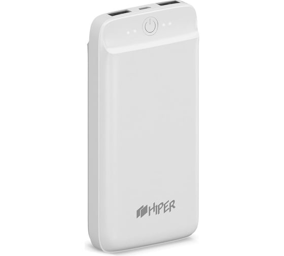 Внешний аккумулятор HIPER SL20000 Li-Pol 20000mAh 2.1A+2.1A 2xUSB белый SL20000 WHITE 1