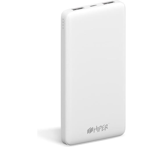 Внешний аккумулятор HIPER ST10000 Li-Pol 10000mAh 2.1A+2.1A 2xUSB белый ST10000 WHITE