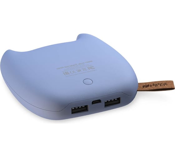 Внешний аккумулятор HIPER Li-Pol 10000mAh 2.4A+1.5A 2xUSB, синий ZOO GRAPE JELLY 10000