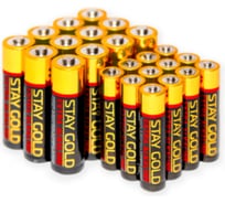 Батарейки STAY GOLD АА+ААА алкалиновые, набор 12шт+12шт SG-AA+AAA-24