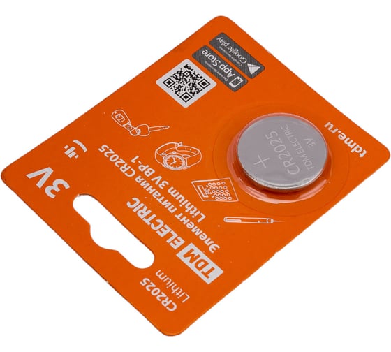 Элемент питания TDM CR2025 Lithium 3V BP-1 SQ1702-0098
