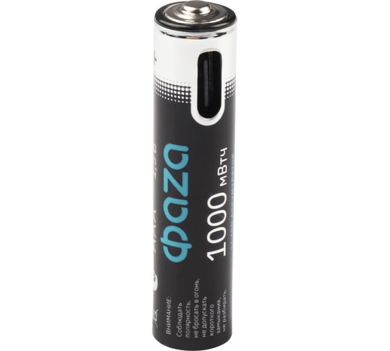 Аккумулятор литиевый ФАZА AAA/LR03 1.5В Li-Ion 1000мА.ч (зарядка от Type-C; шнур в комплекте) BL-4 (упаковка 4шт) 5061668