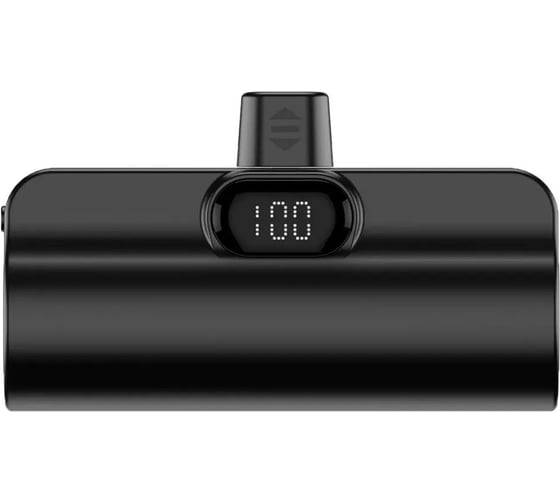 Внешний аккумулятор PERO PB12 5000 mAh, Li-Pol, с подставкой, черный PB12BL