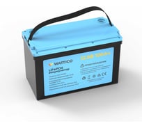 Аккумулятор LiFePo4 WATTICO 12.8 В 100 Ач для ибп и тяговый для лодки легкий lifepo4_battery100